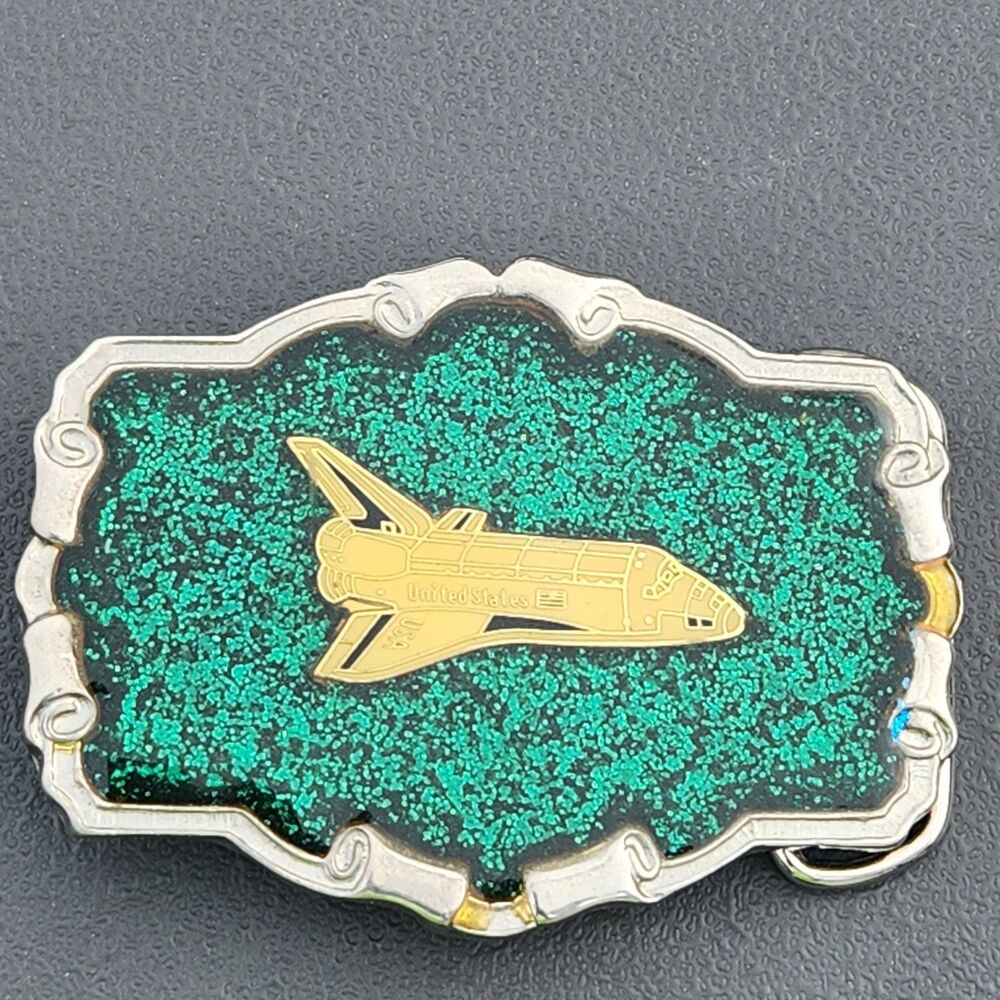 Space Shuttle USA Belt Buckle Astronauts Space Travel